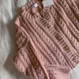 Little White House Wool Knit Sweater Cardigan